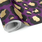 Paars- en goudpapier voor verpakkingsdoeleinden cadeaupapier (Rol Hoek)