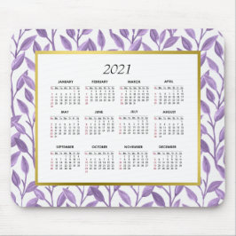 Paars en goudsinaasappelen | Agenda 2021 Muismat