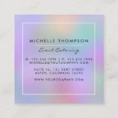 Paars en goudVisitekaartje Vierkante Visitekaartje (Achterkant)