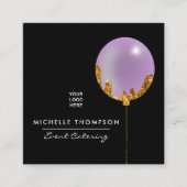 Paars en goudVisitekaartje Vierkante Visitekaartje (Voorkant)