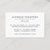 Paars en goudVisitekaartje Visitekaartje (Achterkant)