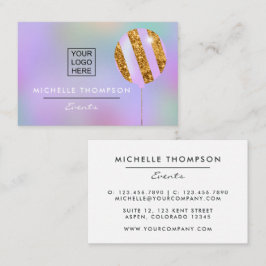 Paars en goudVisitekaartje Visitekaartje