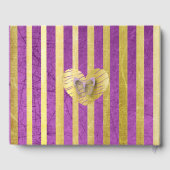 Paars en goudvlinder gastenboek (Achterkant)