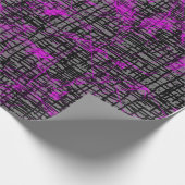 Paars en grijs abstract cadeaupapier (Hoek)