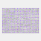 Paars en grijs Geometrisch Inpakpapier Vel (Voorkant 3)