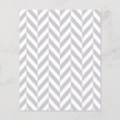 Paars en grijs olifant Baby shower - Bingo Flyer (Achterkant)