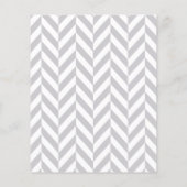 Paars en grijs olifant Baby shower - Scramble Flyer (Achterkant)