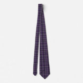 Paars en grijs tartan  stropdas (Achterkant)