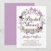  Paars en grijs Vrijgezellenfeest met schoorsteen Kaart (Voorkant / Achterkant)