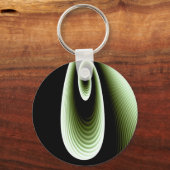 Paars en groen COOL modern patroon Sleutelhanger (Voorkant)