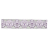 Paars en Groen Mandala Patroonontwerp Medium Tafelloper (Horizontaal)