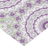 Paars en Groen Mandala Patroonontwerp Medium Tafelloper (Hoek)