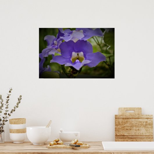 Paars en groen, poster (Keuken)