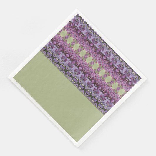 Paars en groen servet (Hoek)