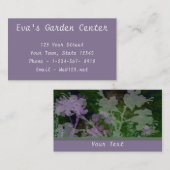 Paars en groen Visitekaartje (Voorkant / Achterkant)