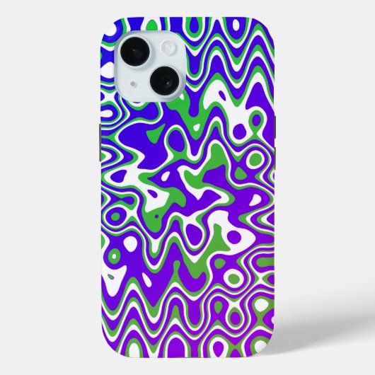 [Paars en groen] zwemt op-Art Case-Mate iPhone Case (Achterkant)