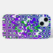[Paars en groen] zwemt op-Art Case-Mate iPhone Case (Achterkant (horizontaal))