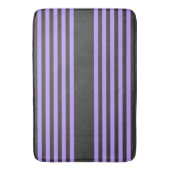 Paars en houtskool met vijf strippen badmat (Voorkant Verticaal)