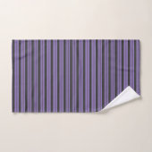 Paars en houtskool met vijf strippen handdoek (Handdoek)