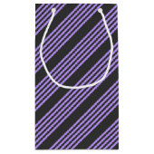 Paars en houtskool met vijf strippen klein cadeauzakje (Achterkant)