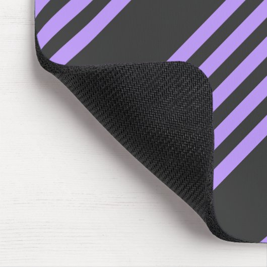 Paars en houtskool met vijf strippen muismat (Hoek)