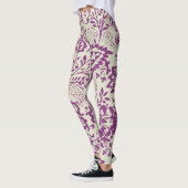 Paars en Ivory Floral Pattern Leggings (Links)
