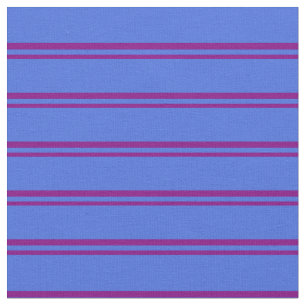 Paars en koninklijk blauw gekleurd patroon stof