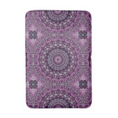 Paars en lavendel mandala patroonontwerp badmat (Voorkant Verticaal)