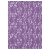  Paars en Lila Floral Klembord (Achterkant)