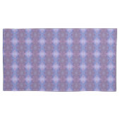 Paars en Mauve Pattered Kussensloop (Voorkant-Links)