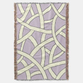 Paars en met de hand getekend Fantasy Pattern Deken (Voorkant Verticaal)