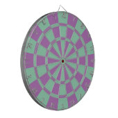 Paars en Mintgroen Dartbord (Voorkant Links)