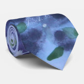 Paars en moer stropdas (Opgerold)