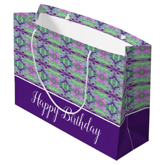 Paars- en moerasmeel groot cadeauzakje (Achterkant Gekanteld)