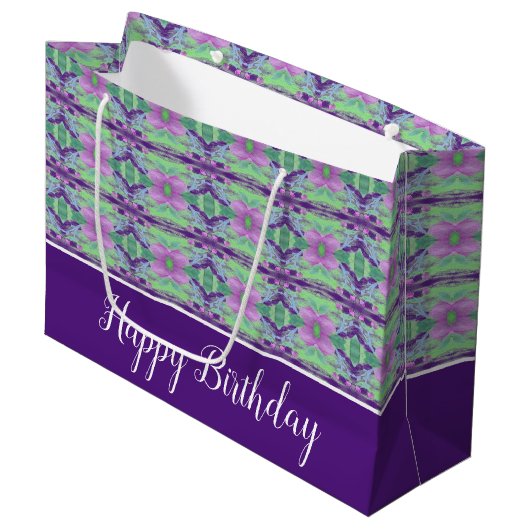 Paars- en moerasmeel groot cadeauzakje (Voorkant Gekanteld)