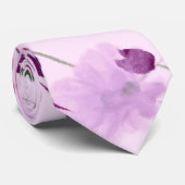  Paars- en moerasroze lentesbloem Stropdas (Opgerold)