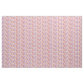 Paars en Oranje Dank u Word Cloud Stof (Yard (91,4 cm))