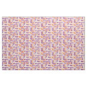 Paars en Oranje Dank u Word Cloud Stof (Fat Quarter)