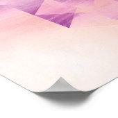 Paars en Oranje geometrisch Poster (Hoek)