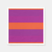 Paars en oranje gestript servet (Voorkant)