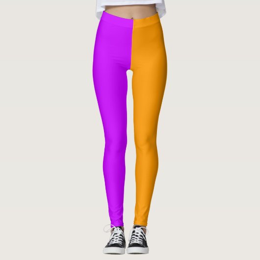 Paars en Oranje Leggings (Voorkant)