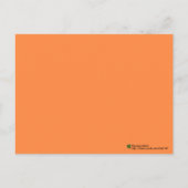 Paars en Oranje Multilinguale Dank Je Briefkaart (Achterkant)