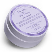 Paars en Paarse Folie Cosmetica Pot Label