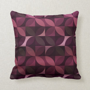 Paars en plum Modern Pattern Kussen