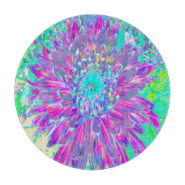 Paars en Robin's Egg Blue Decorative Dahlia Snijplank