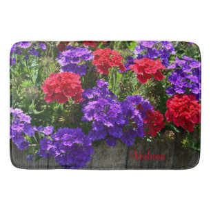 Paars en Rode Verbena Badmat