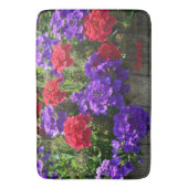 Paars en Rode Verbena Badmat (Voorkant Verticaal)