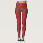 Paars en rood leggings (Voorkant)