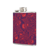 Paars en rood Perzisch Star Mandala Pattern Heupfles (Links)