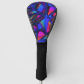 Paars en roze Abstract Golfheadcover (Voorkant)